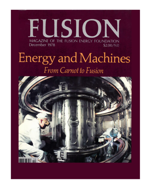 Eine der ersten Ausgaben des Magazins Fusion der „Fusion Energy Foundation“.