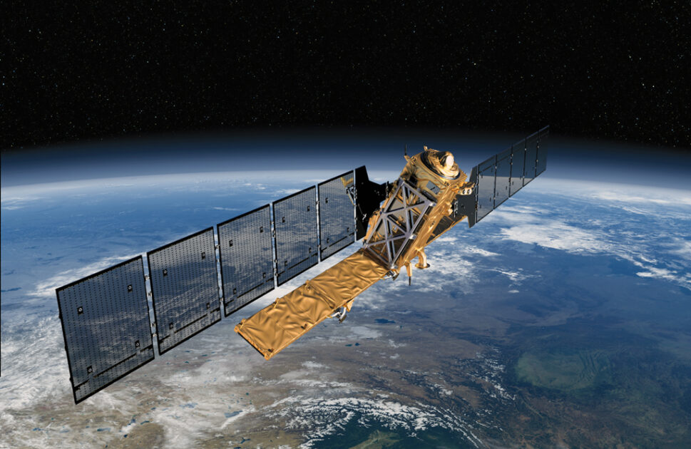 Sentinel-1, der erste Erdbeobachtungssatellit, der für das europäische Programm „Copernicus“ zur globalen Umwelt- und Sicherheitsüberwachung gebaut wurde. Bild: ESA/ATG medialab